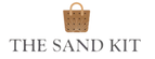 Logo of 'The Sand Kit' with a bag icon on a white background
