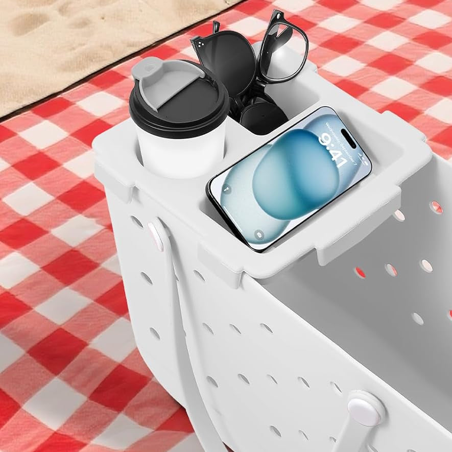 Cup Holder Tray - For Large Bag || White