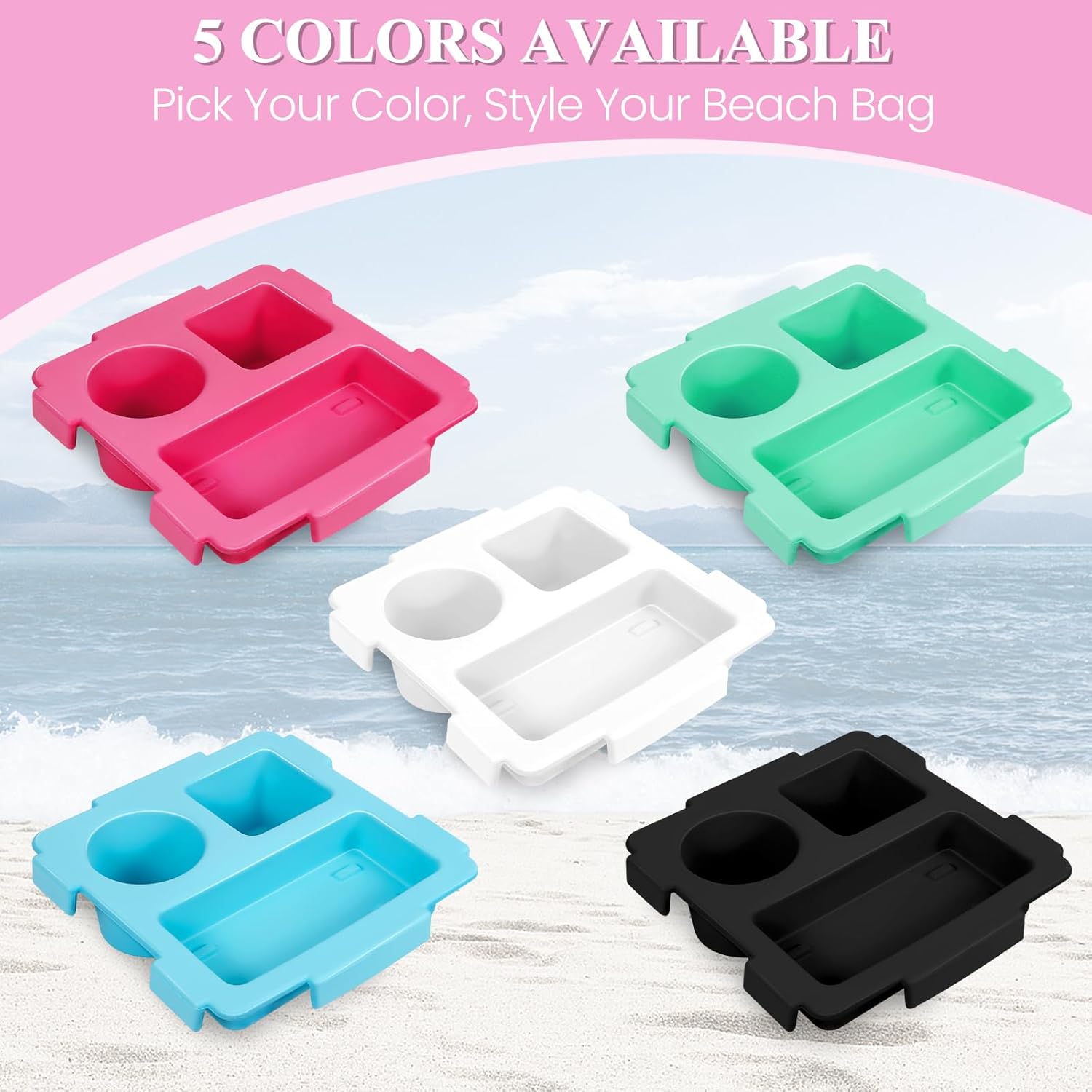 Cup Holder Tray - For Large Bag || White