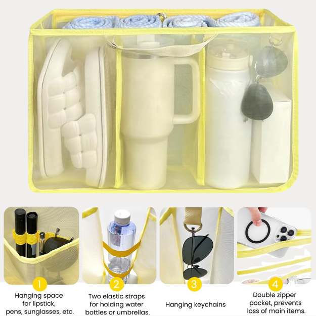 SandKit Organiser for Large Bag Baby Yellow