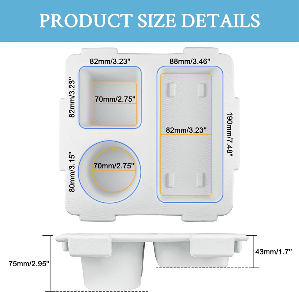 Cup Holder Tray - For Large Bag || White