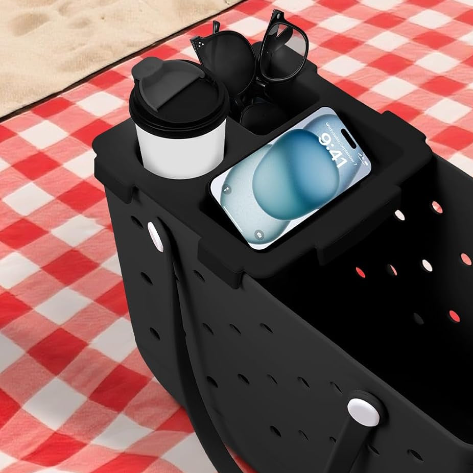 Cup Holder Tray - For Large Bag || Black