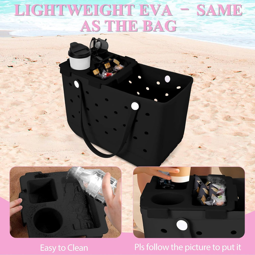 Cup Holder Tray - For Large Bag || Black